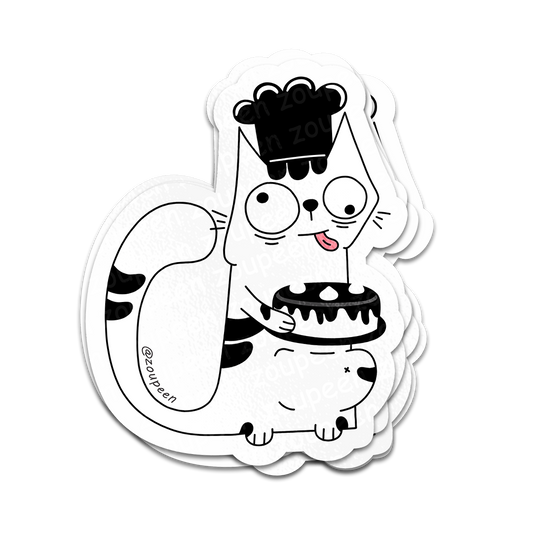 Chef Kitty Sticker