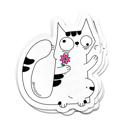 Sensitive Kitty Sticker