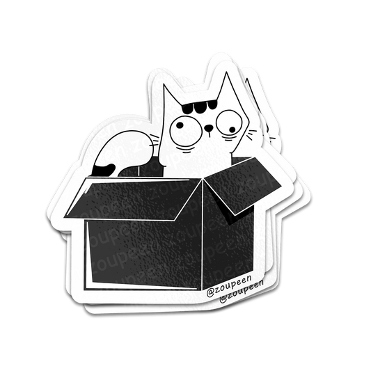 Boxie Kitty Sticker