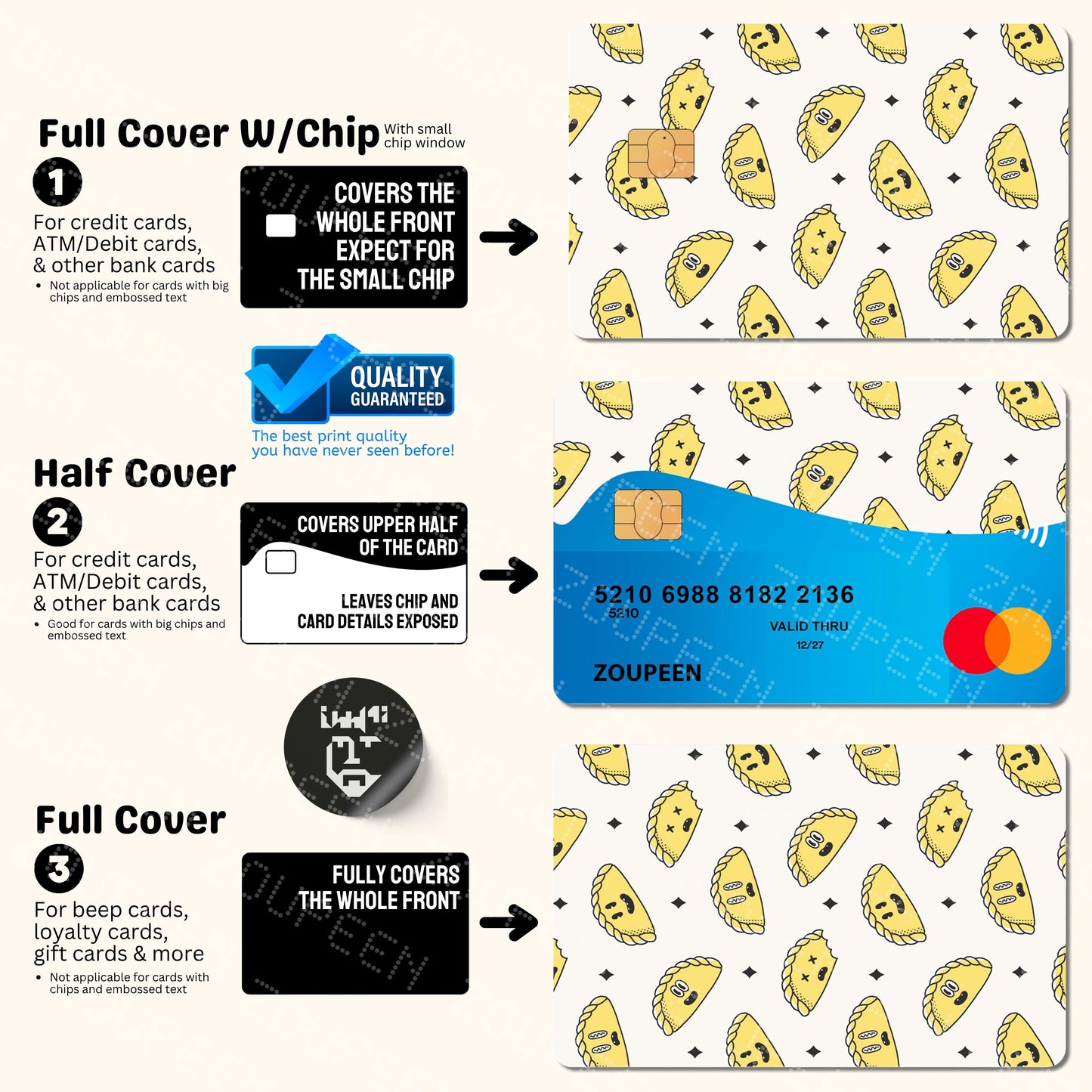 Bank Card Stickers: Credit Cards, ATM Cards, &amp; More