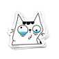 Teary Kitty Sticker