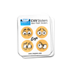 CVV Anti-Theft Stickers: Eye Set