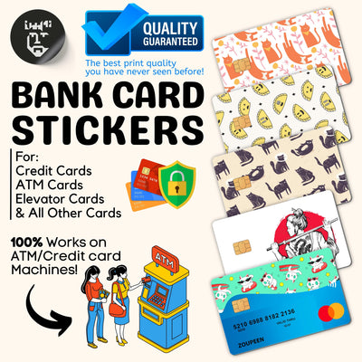 Bank Card Stickers: Credit Cards, ATM Cards, &amp; More