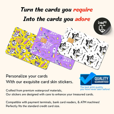 Bank Card Stickers: Credit Cards, ATM Cards, &amp; More