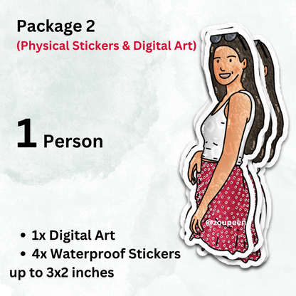 Custom Stickers: Hand-Drawn Originals