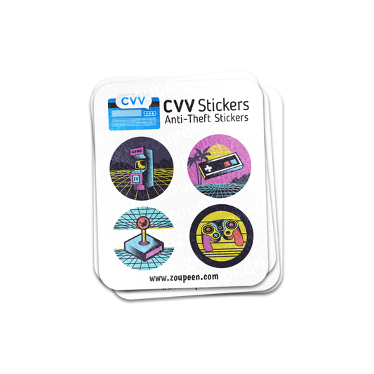 CVV Anti-Theft Stickers: Gamer Set