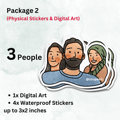 Custom Stickers: Hand-Drawn Originals