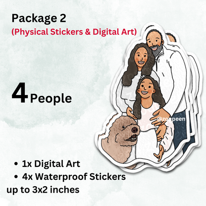 Custom Stickers: Hand-Drawn Originals