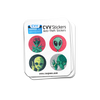 CVV Anti-Theft Stickers: Alien Set