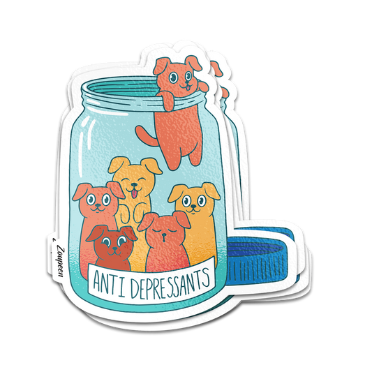 Dog Antidepressants Sticker