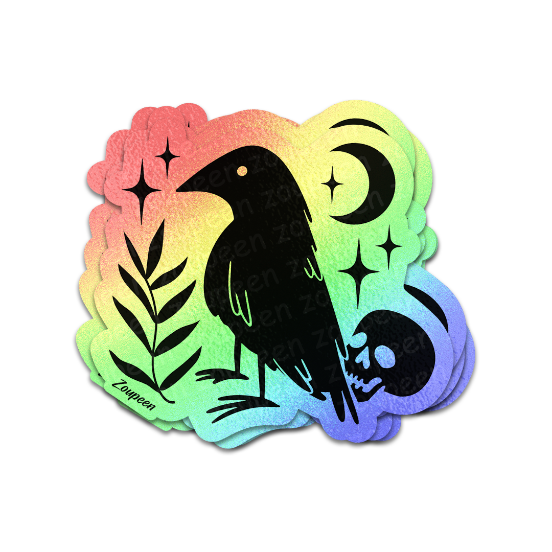 Midnight Raven Sticker