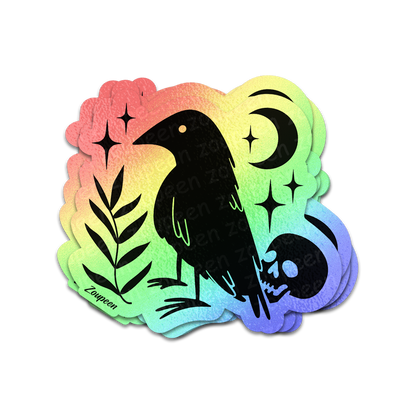 Midnight Raven Sticker