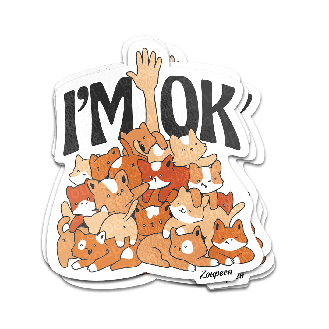 Catpile Sticker