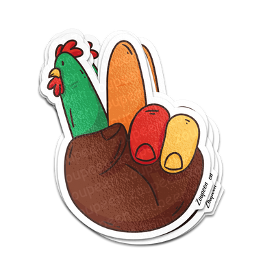 Turkey Hand Sticker