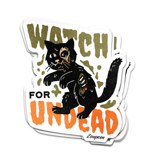 Undead Cat Sticker