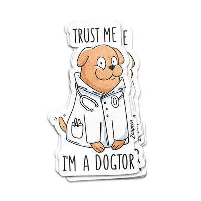 Doctor Dog Sticker