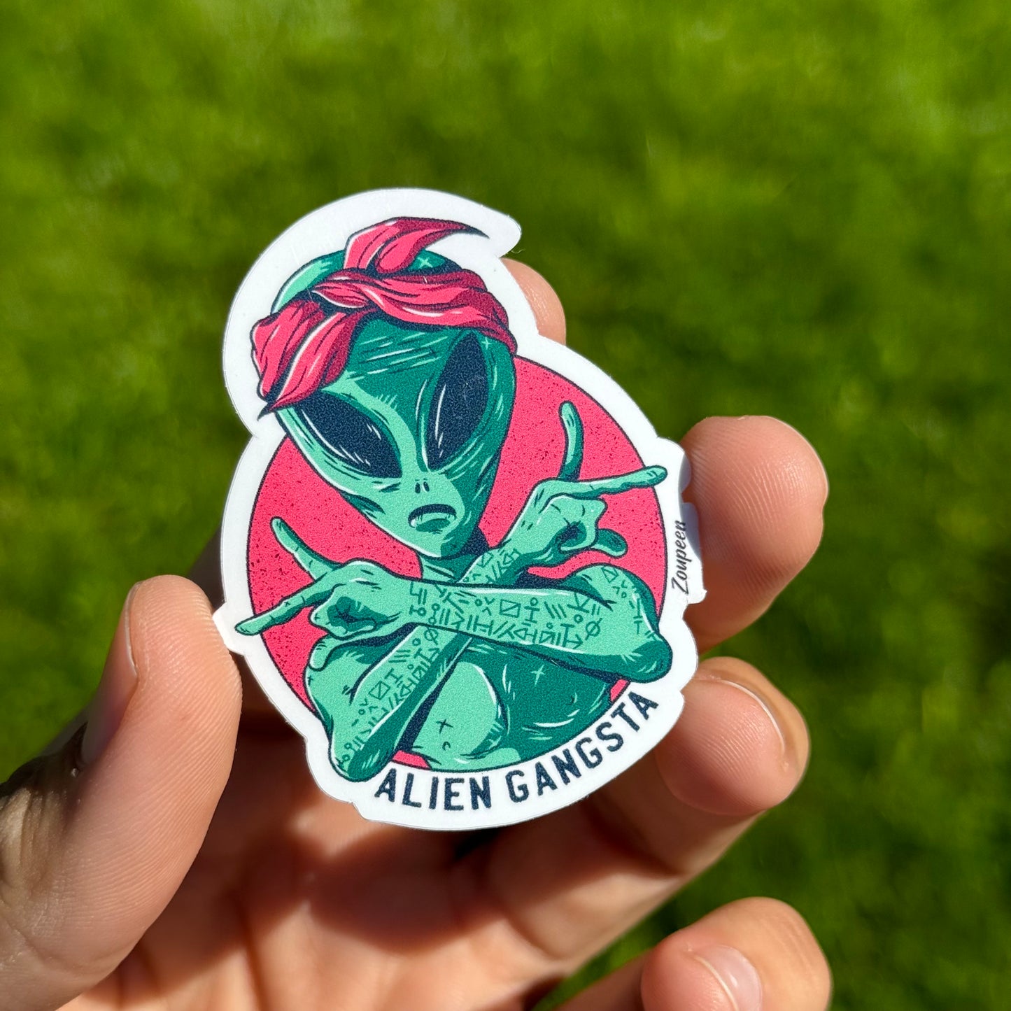 Alien Gangsta Sticker