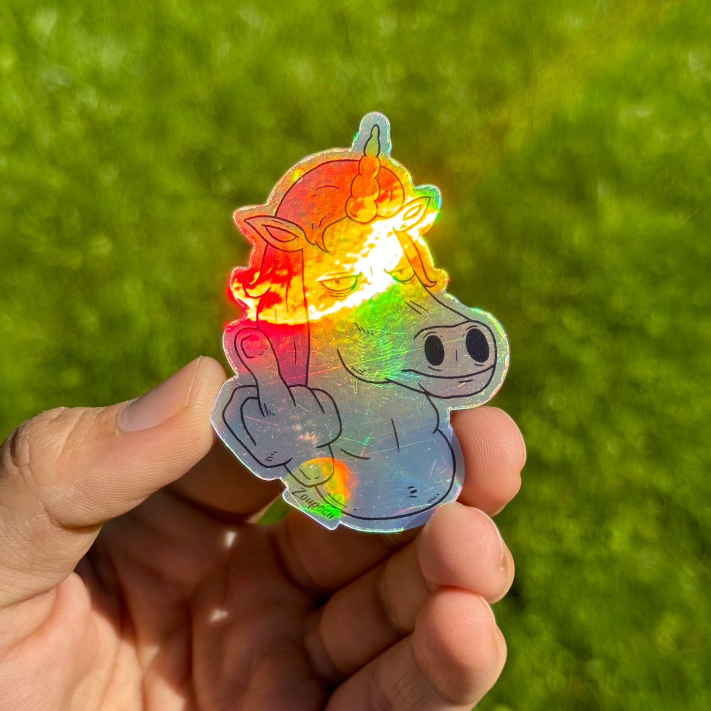 Sassy Unicorn Sticker