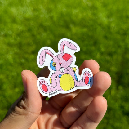 Patchwork Bunny Sticker