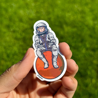 Astro Girl Sticker