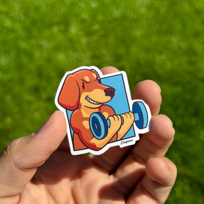 Fit Dog Sticker