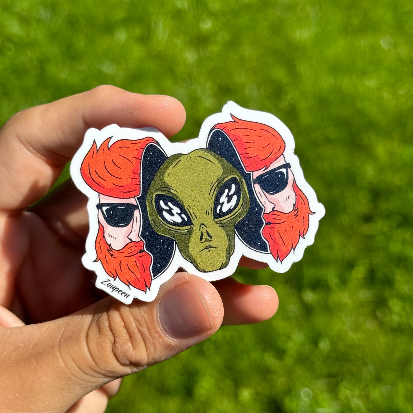 Be an Alien Sticker