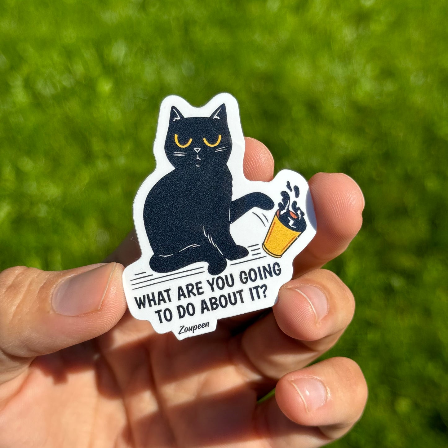 Rebellious Cat Sticker