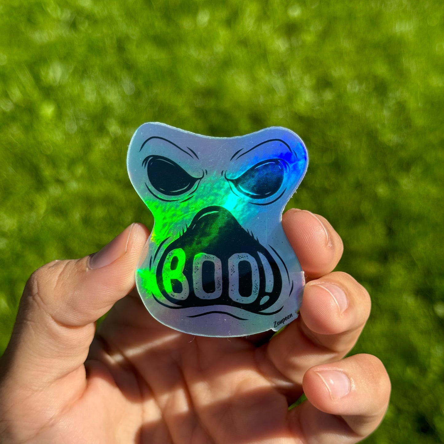 Scary Boo Sticker