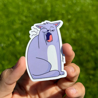 Sleepy Cat Sticker