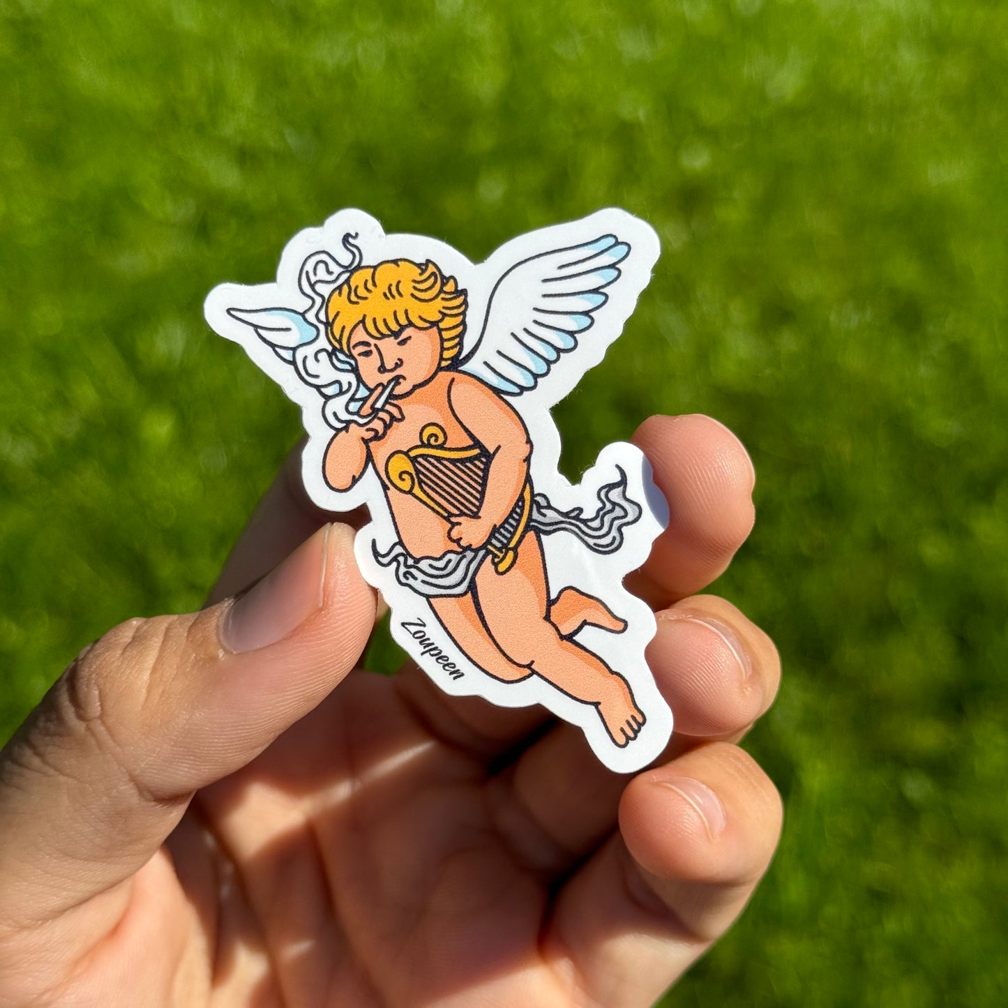 Chill Cherub Sticker