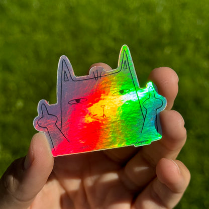 Flippin' Feline Sticker