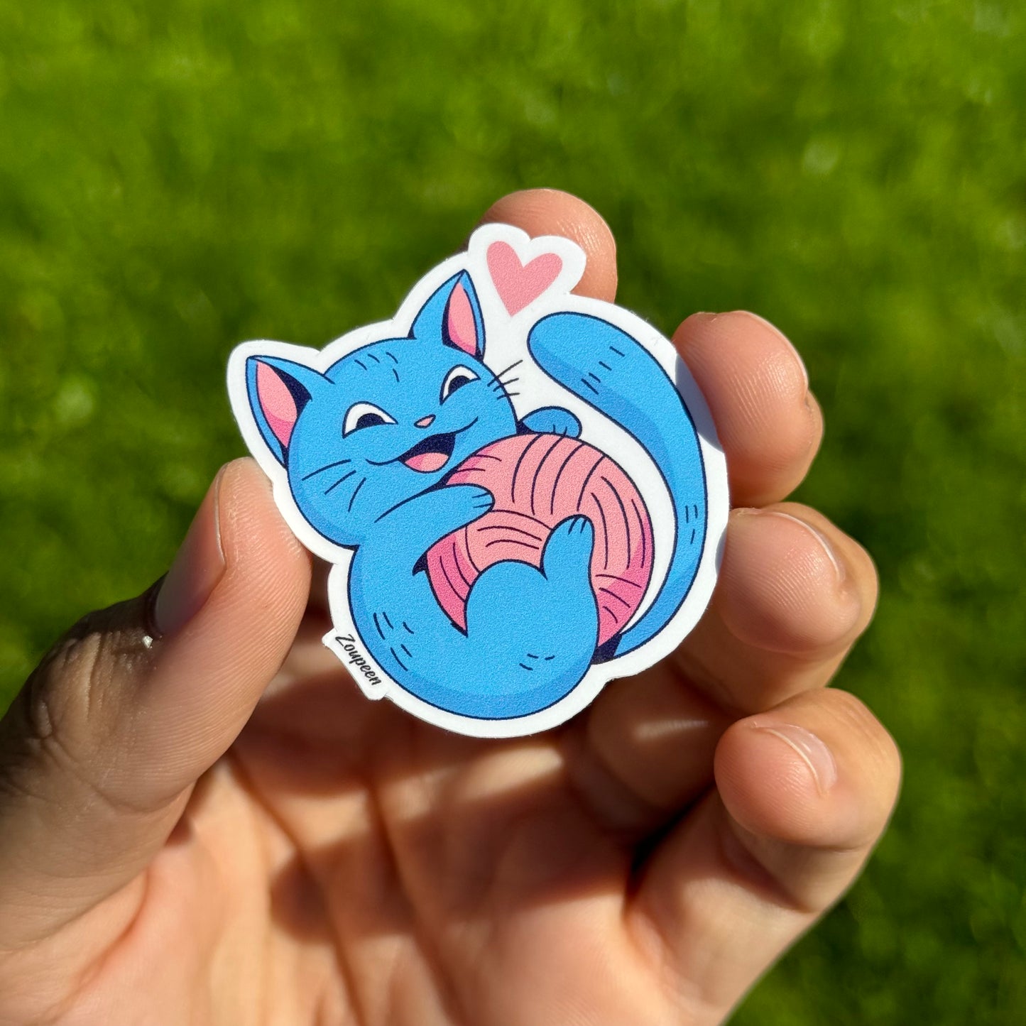 Yarn-Lovin' Cat Sticker