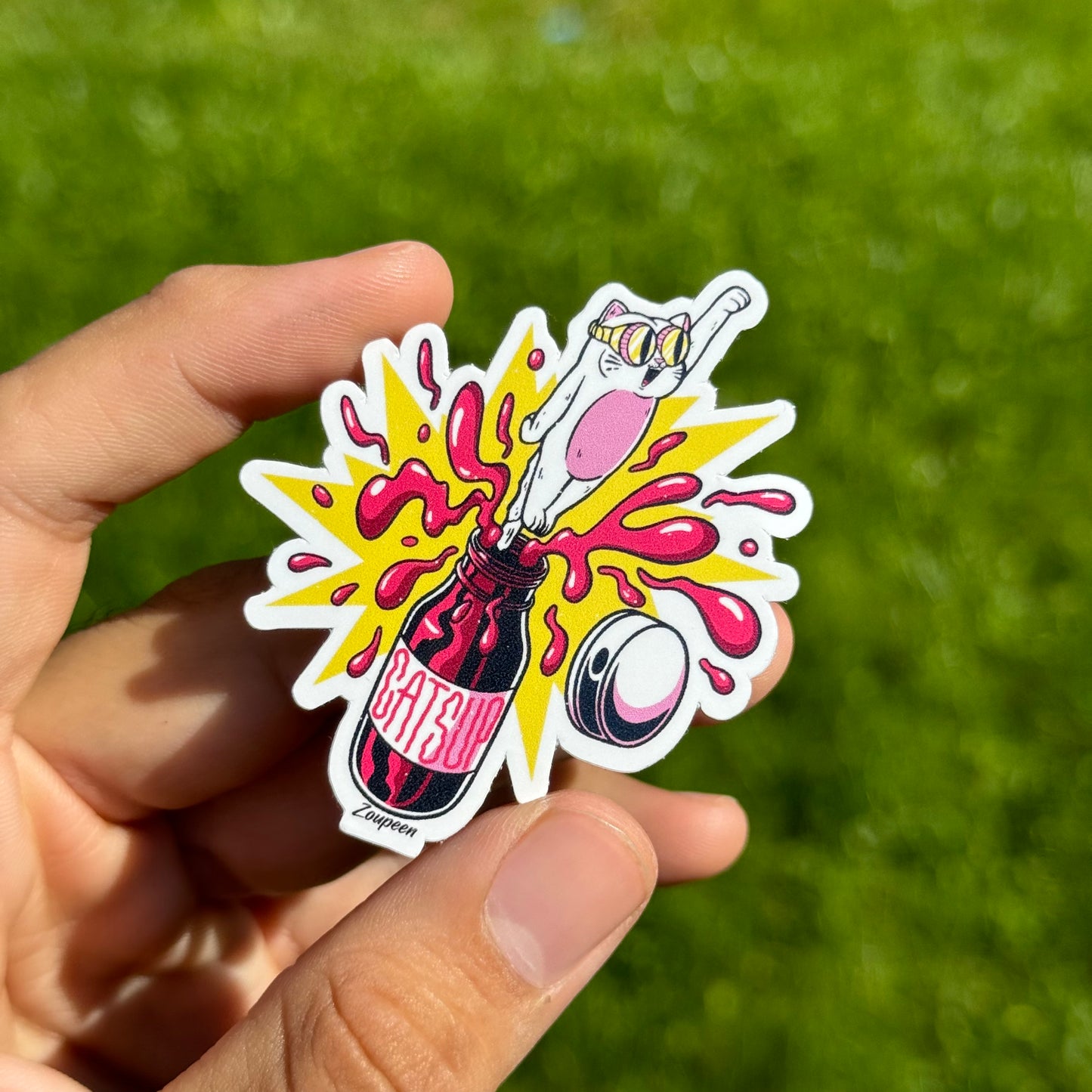 Catsup Explosion Sticker