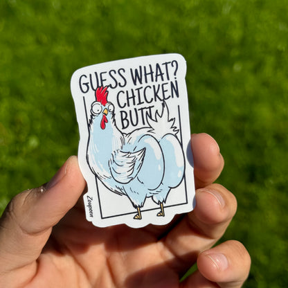 Chicken Butt Sticker