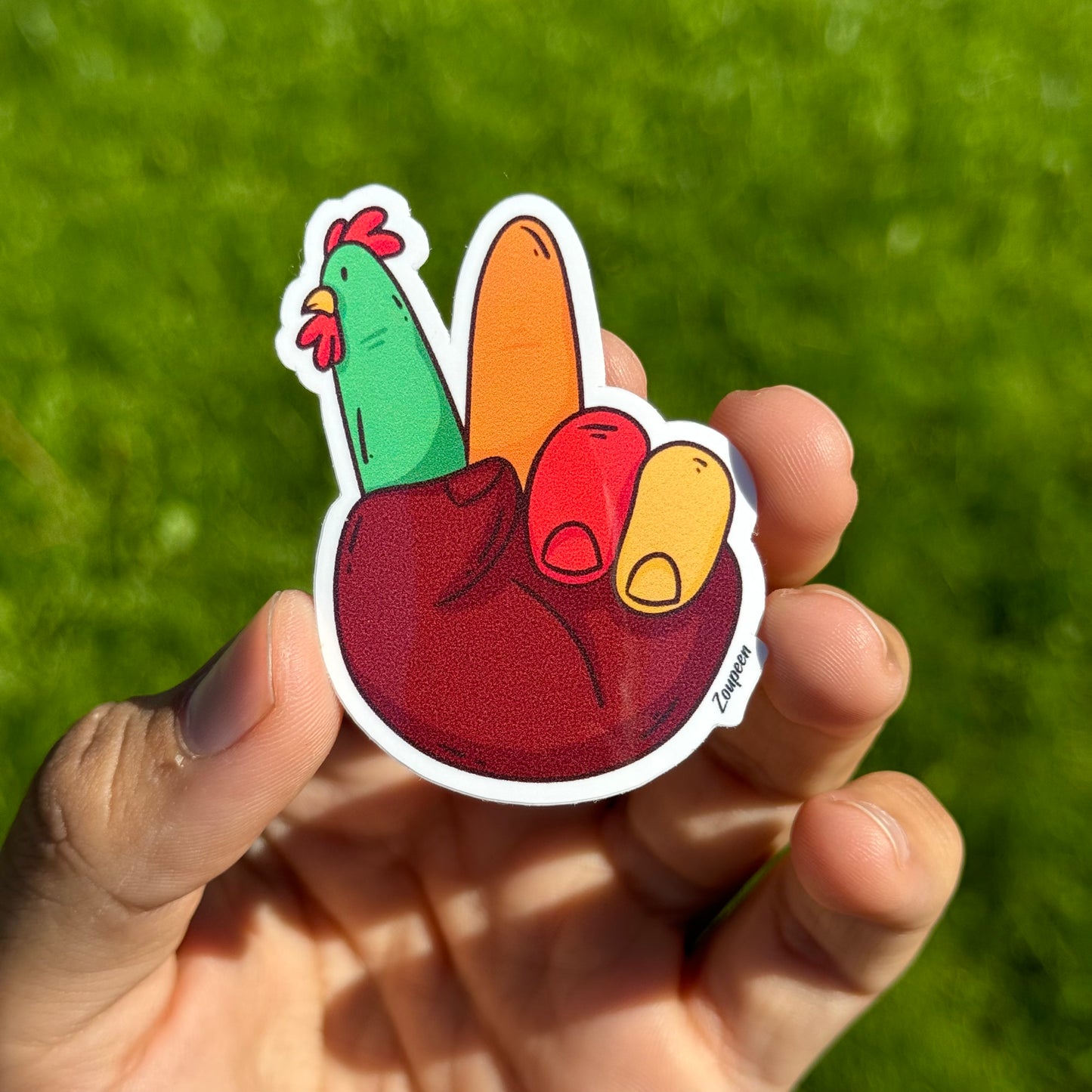 Turkey Hand Sticker