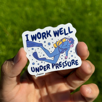 Under Pressure Diver Sticker