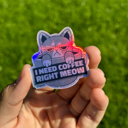 Coffee Cat Sticker