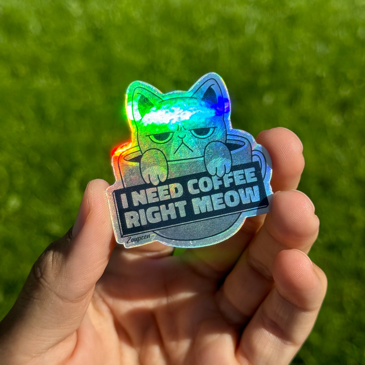 Coffee Cat Sticker