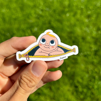 Zipper Baby Sticker