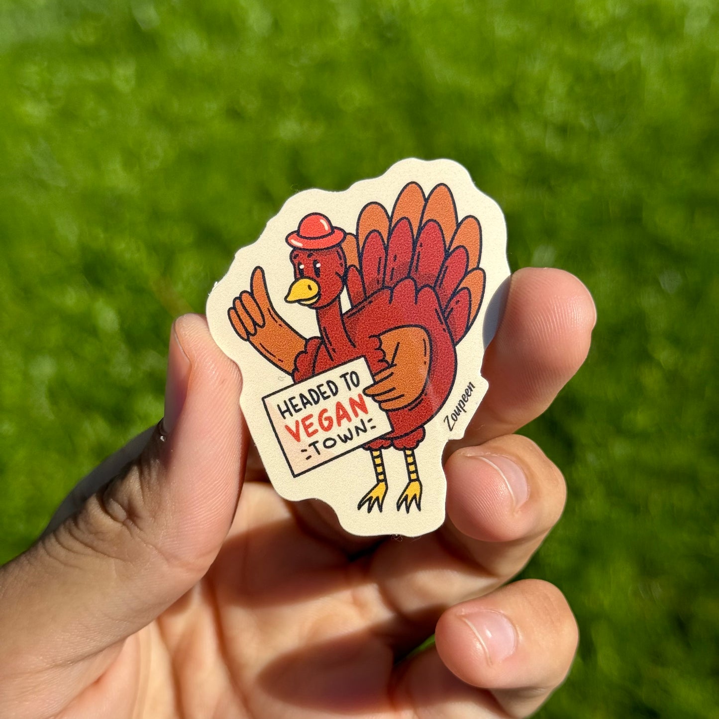 Vegan Turkey Sticker