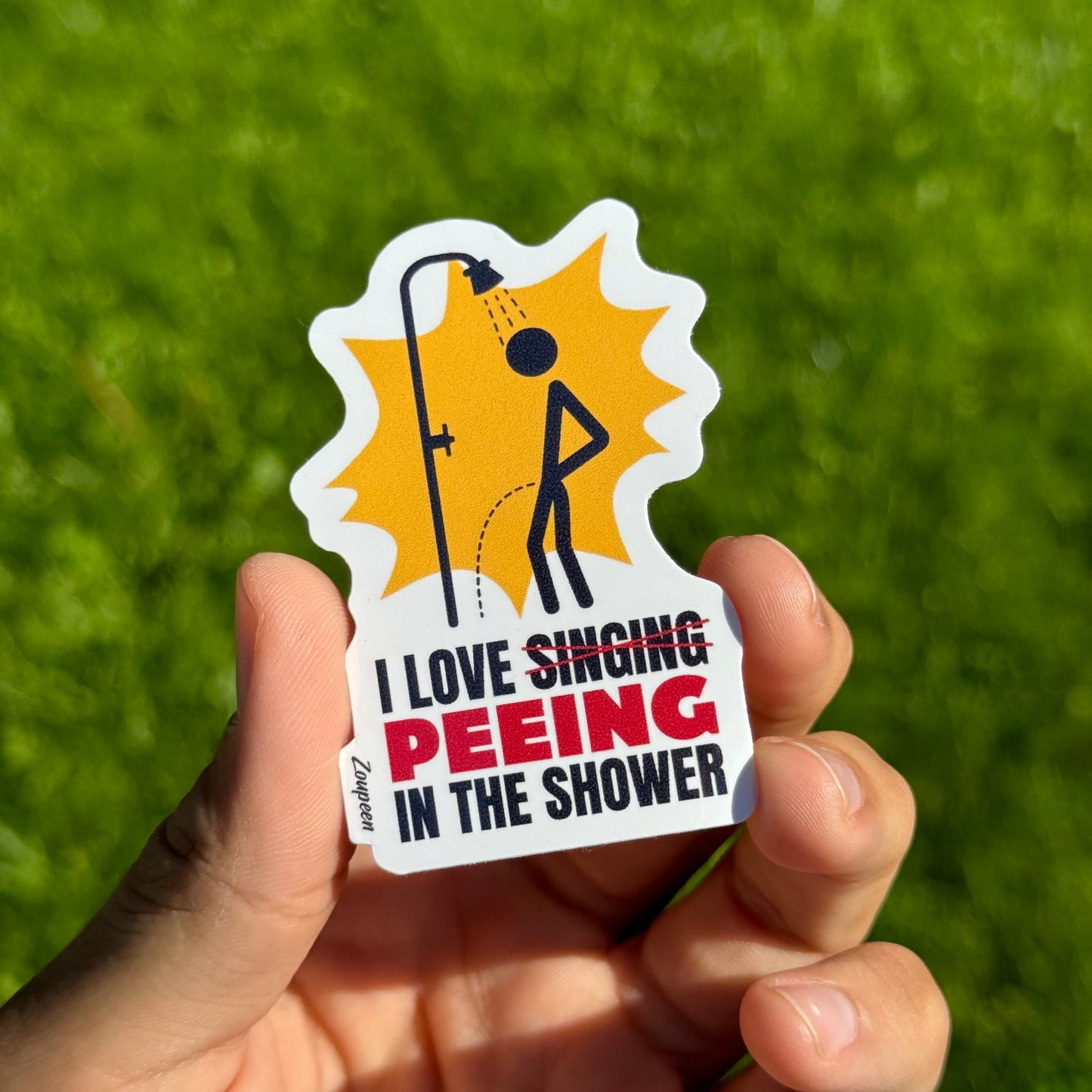 Shower Serenade Sticker