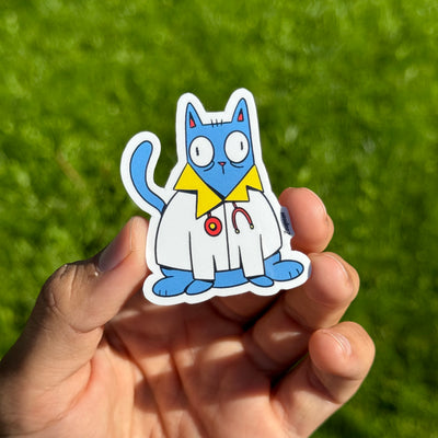 Doctor Cat Sticker