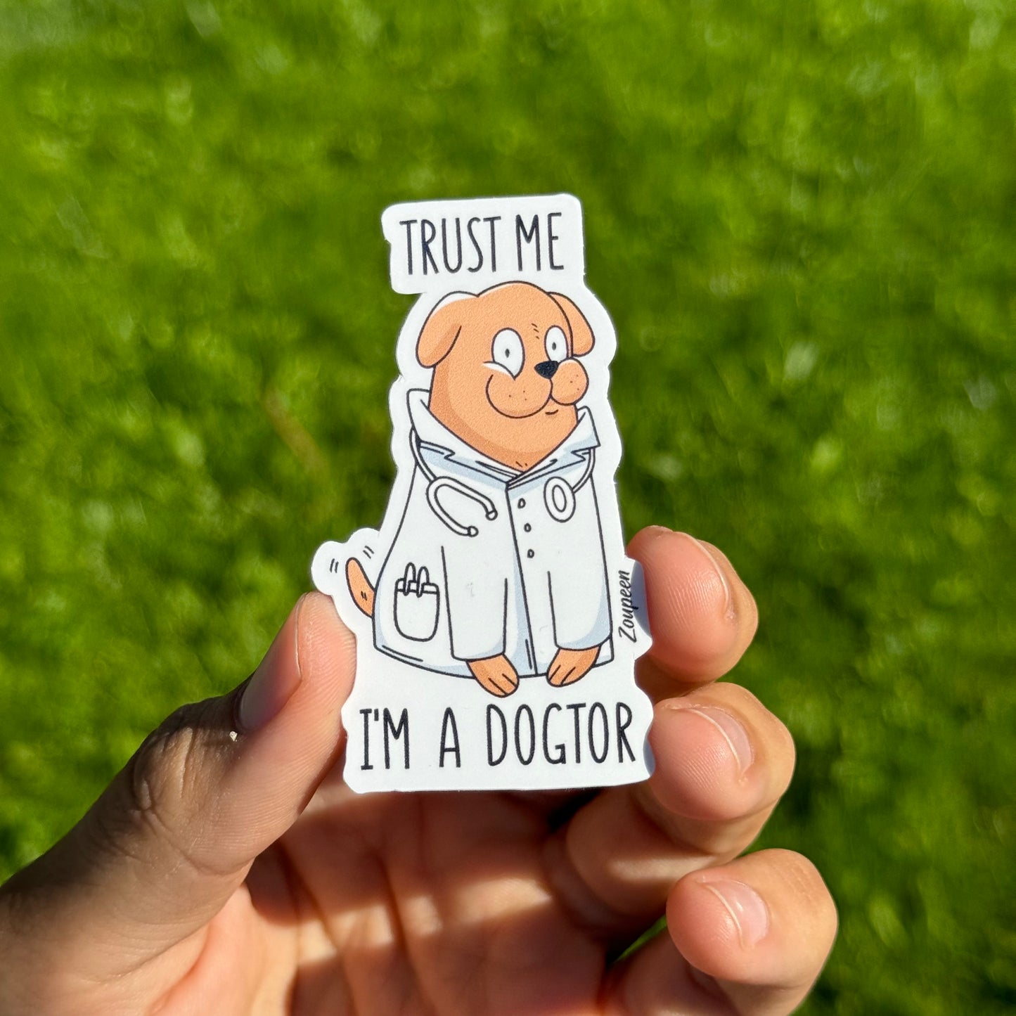 Doctor Dog Sticker