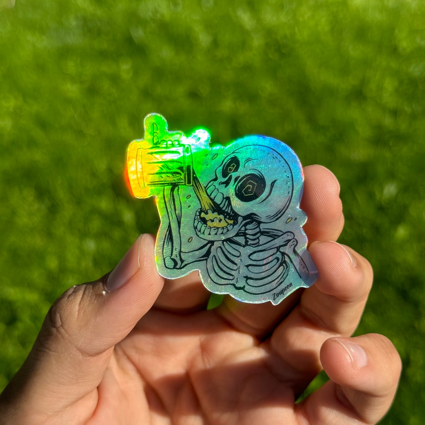 Tipsy Skeleton Sticker