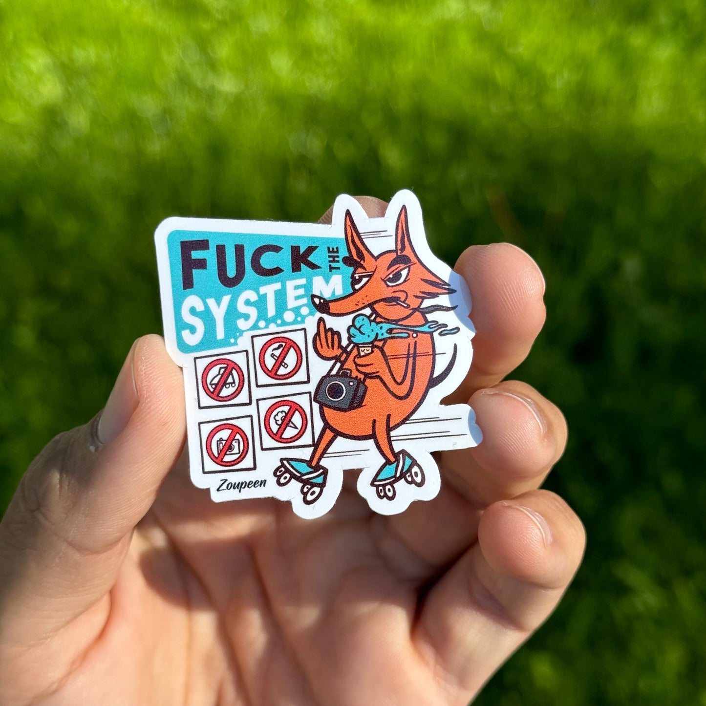 Rebel Fox Sticker