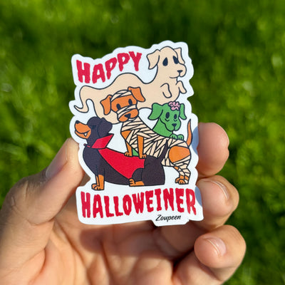 Halloweiner Dogs Sticker