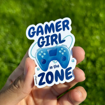 Gamer Girl in the Zone Sticker