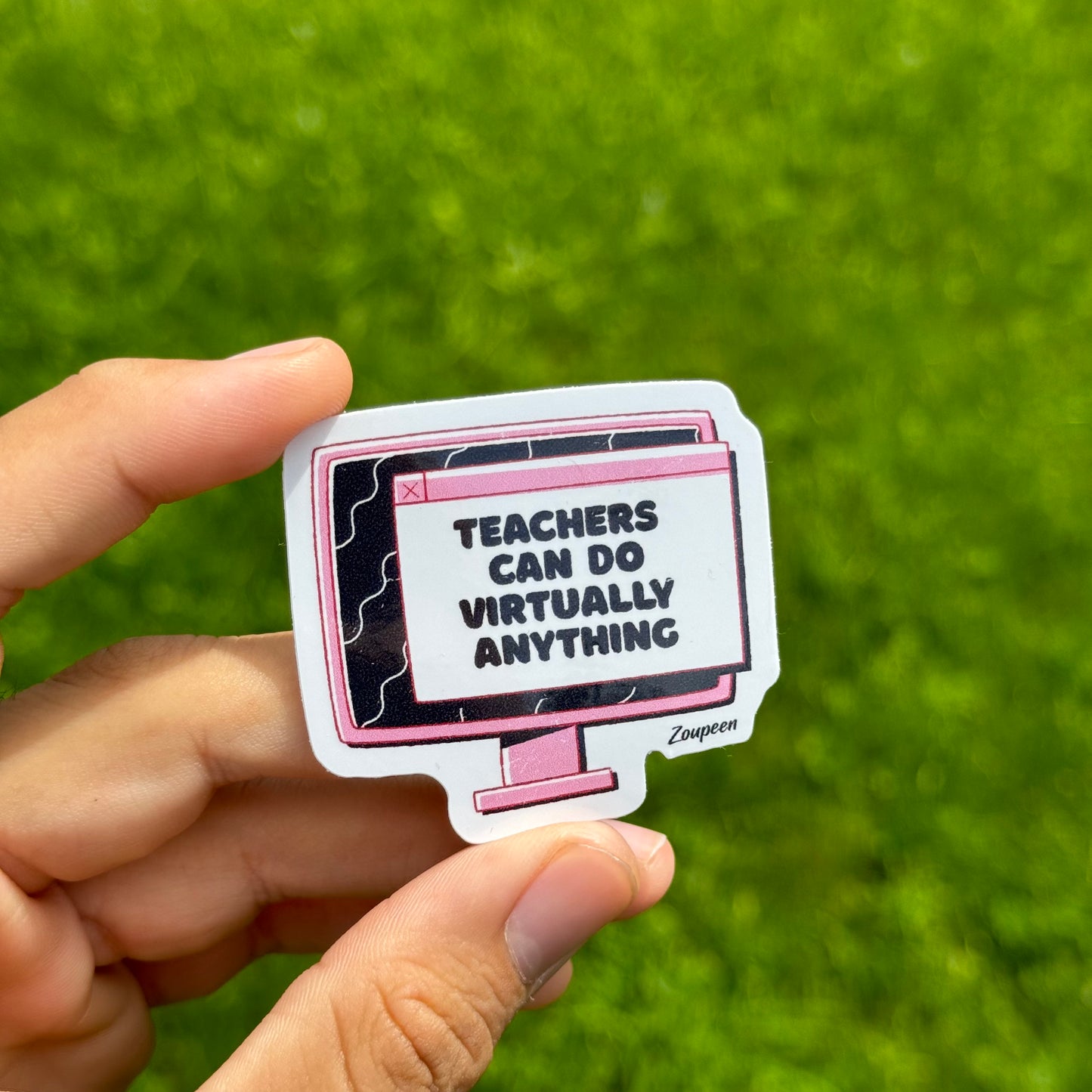 Virtually Anything Teacher Sticker