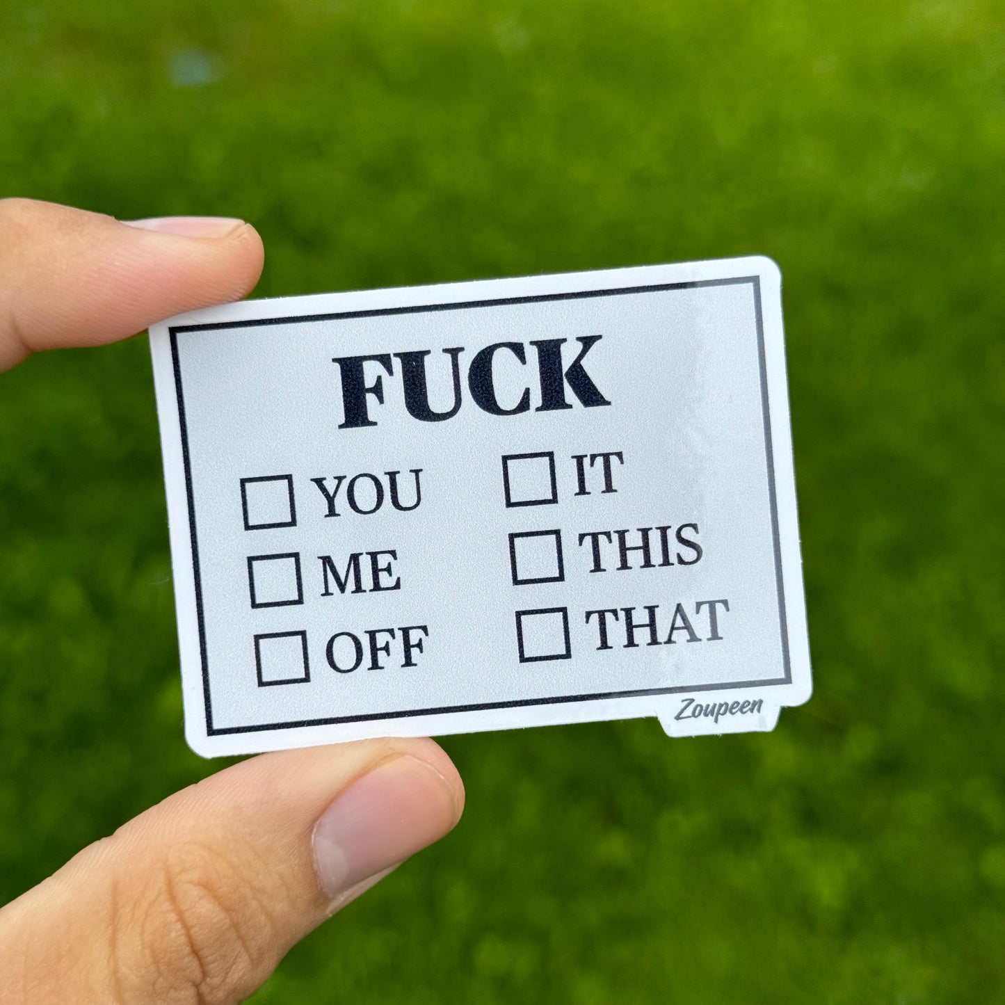 Pick Your Profanity Sticker