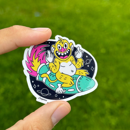 Space Monkey Sticker